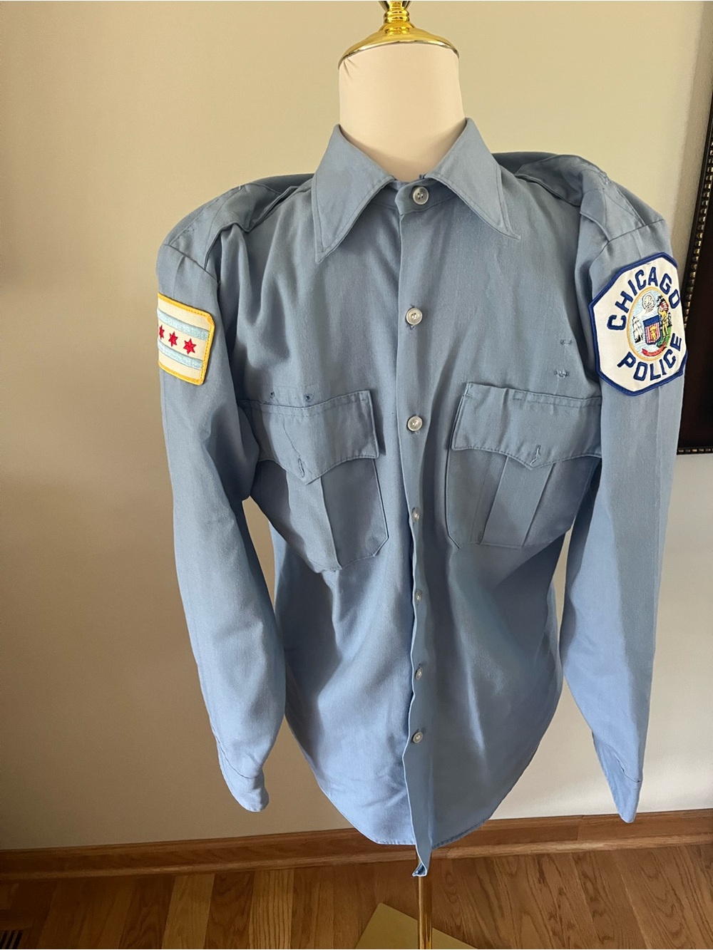 Vintage 1960-1970 Chicago Police uniform shirt